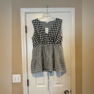 Babydoll/ peplum lightweight top